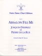Absalon Fili Mi ATBB choral sheet music cover